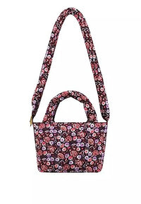 Thumbnail for Cath Kidston London Damen-Umhängetasche, recyceltes Polyester, Rose, Mini-Puffer-Design, Schwarz, Schwarz , Mini im Sale