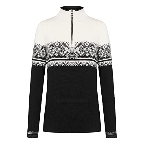 Dale of Norway Women's St. Moritz Feminine Sweater, Navy/Off White/Bronze Mel/Beige, on sale