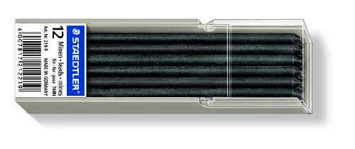 STAEDTLER 218 Lumocolor non-permanent omnichrom Spezialmine, 12 Stück Etui, schwarz im Sale