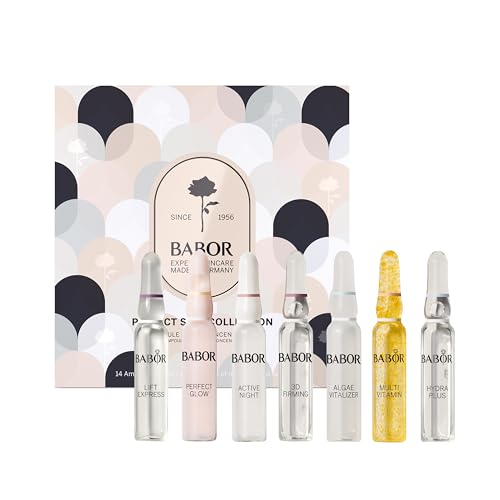 BABOR Ampullen Geschenkset, 14-Tage-Intensiv-Ampullenkur, Feuchtigkeit, Regeneration und Anti-Aging für einen strahlenden Teint, Beauty-Set, Perfect Skin Collection, 14 x 2 ml