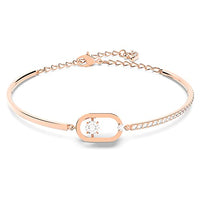 Thumbnail for Swarovski Una Bracelet, White, Rose Gold Plated on Sale