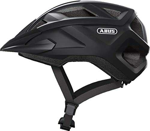 ABUS Unisex Bicycle Helmet, Black (Velvet Black), (48-54 cm) on Sale