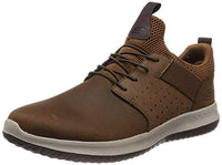 Thumbnail for Skechers Men's Delson Axton Sneakers, Dark Brown Leather, 46 EU on sale