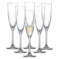 Thumbnail for SCHOTT ZWIESEL Sektglas Classico (6er-Set), klassische Champagner Gläser mit Moussierpunkt, spülmaschinenfeste Tritan-Kristallgläser, Made in Germany (Art.-Nr. 123657) im Sale