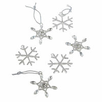 Thumbnail for Loberon Anhänger 6er Set Burie, Zwei Designs, Zahlreiche Glasperlen, Feierlich Funkelnd, Christbaumschmuck, Weihnachtsdeko, Weihnachten, Messing, Glas, Silber im Sale