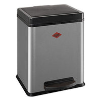 Thumbnail for Wesco Ökosammler 380, Abfallsammler, Tretabfallsammler, Mülleimer, Silber, Stahlblech, 2 x 10 L, 380411-11 im Sale