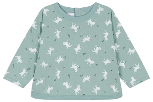 Petit Bateau Baby Jungen Langarm-T-Shirt, Grün Paul / Mehrfarbig, 12 Monate im Sale