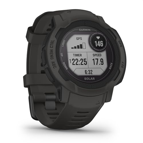 Garmin Instinct 2 Solar – GPS-Smartwatch mit unendlicher Akkulaufzeit im Smartwatch-Modus, über 40 Sport-Apps, Garmin Pay, Trainingszustand, Fitnessalter, Schlafanalyse uvm im Sale