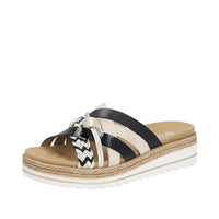 Thumbnail for Remonte Women's D0Q50 Sandal, black-white-gold/gold/shell/black/black / 02, EU on sale