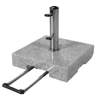 Thumbnail for Doppler SL-AZ Trolley Granite Base 45kg with Wheels | Umbrella Stand for Parasols with Max. 250cm Umbrella Diameter & 3.2-6.0cm Tube Diameter | Parasol Stand with Extendable Handle