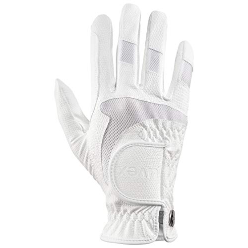uvex i-performance 2 - flexible riding glove for men and women - durable - optimal ventilation - white - 8 on sale