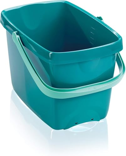 Leifheit Eimer Combi Box mit 2 Kammern für Wasser und Putzutensilien, platzsparend stapelbarer Putzeimer, Aufbewahrungsbox für Eimer Combi im Sale