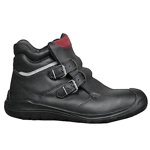 ELTEN Sicherheitsschuhe ANDERSON Roof S3 HI, Herren, Leder, Stahlkappe, leicht, robust, Schwarz/Rot, im Sale
