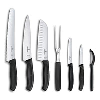 Thumbnail for Victorinox, Swiss Classic, professional kitchen knife set, 7-piece, black on sale