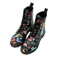 Thumbnail for DOGO Vegane Damen Boots Stiefeletten - Flower & Birds 40 im Sale