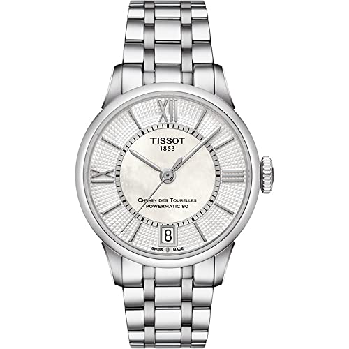 Tissot Women's Analog Swiss Automatic Watch with Stainless Steel Bracelet T0992071111800 on Sale