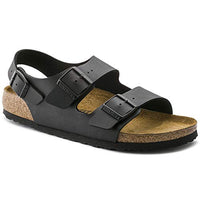 Thumbnail for Birkenstock MILANO BF Unisex-Erwachsene Naturleder Knöchelriemchen Sandalen, Schwarz (SCHWARZ), 35 EU im Sale
