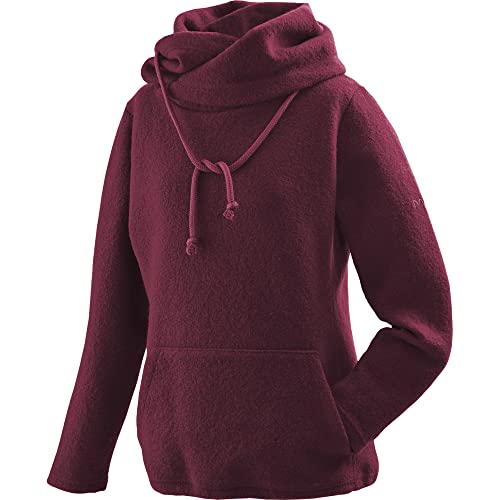 Mufflon Damen Wollpullover Mu- Sina W100 Berry weinrot - im Sale