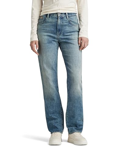 G-Star RAW Damen Viktoria High Straight Jeans, Blau (Antique Faded Laguna D23959-D538-G325), 28W / 32 im Sale
