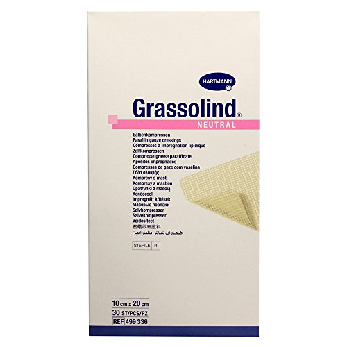 Hartmann 4993369 Grassolind Salbenkompresse, 20cm x 10cm, 30 Stück im Sale