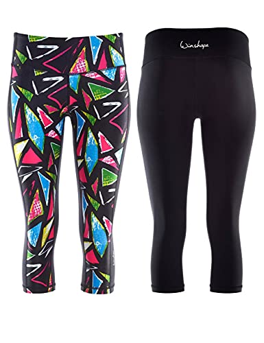 Winshape Damen Functional Power Shape ¾-Tights AEL210, disco, Winshape Slim Style, Fitness Freizeit Sport Yoga Workout im Sale