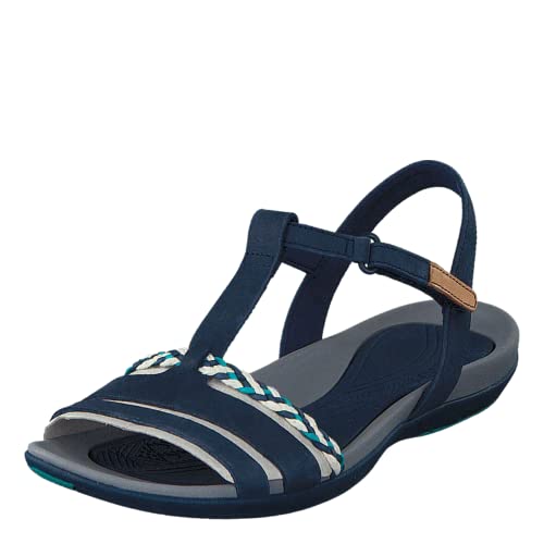 Clarks Damen Tealite Grace T-Spange Sandalen, Blau, EU im Sale