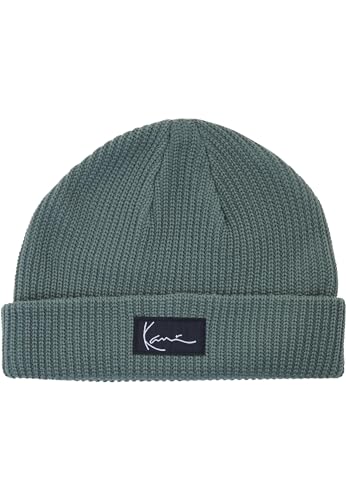 Karl Kani Unisex KA-233-005-3 KK Woven Signature Fisherman Beanie Dusty Green, one Size im Sale