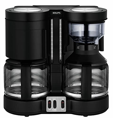 Krups KM8508 Duothek Plus Doppel-Kaffeeautomat, Kunststoff, 20 Unknown_Modifier, Schwarz im Sale