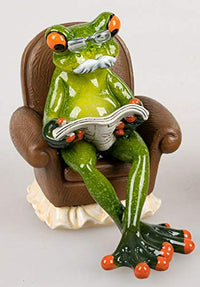 Thumbnail for Formano Frog Grandpa in an Armchair with Newspaper on Sale