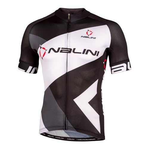 NALINI 02865301100C553.10 Borgo Men's T-Shirt BLACK/GERM RED/GREY 3 on Sale