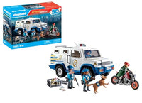 Thumbnail for PLAYMOBIL Action Heroes 71597 Armored Car, exciting crook chase, including three police officers, a crook on a motorcycle, and a police dog, action-packed toy for children ages 4 and up on sale