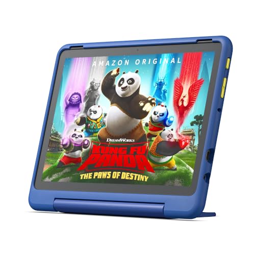 Fire HD 10 Kids Pro Tablet (Latest Generation), for children in elementary school and up | 10-inch display, long battery life, parental controls, and a slim case | 2023 release, 32 GB, Happy Day design on sale