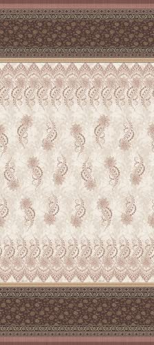 Bassetti Foulard Oristano 41 made of cotton Mako satin in beige, dimensions: 180cm x 270cm, 9324002 on sale