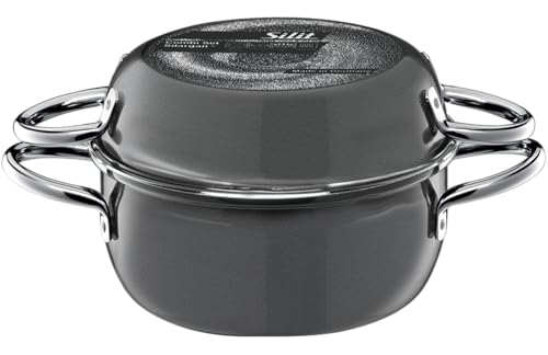 Silit Combi-Set Topf & Pfanne Ø 21cm, anthrazit, Silargan, 2-in-1 Set, ideal für kleine Küchen, Made in Germany im Sale