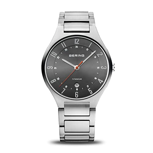BERING Men's Watch Quartz Movement - Titanium Collection with titanium and sapphire crystal 11739-772 on Sale