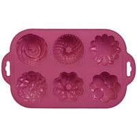 Thumbnail for wenco premium 6-er Muffinform aus Silikon, Flexible Silikon-Backform für Cupcakes, Brownies, Spülmaschinengeeignet, Flieder im Sale