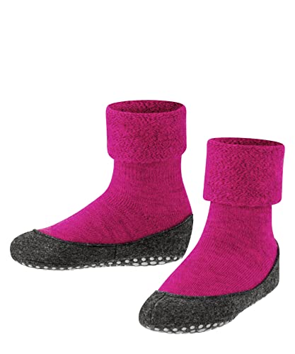 FALKE Unisex Kids' Cosyshoe K HP Wool Slipper Socks with Anti-Slip Studs, 1 Pair, Pink (Gloss 8550), 35-36 on Sale