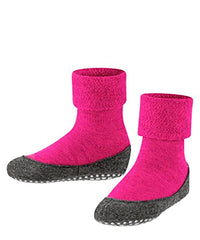 Thumbnail for FALKE Unisex Kids' Cosyshoe K HP Wool Slipper Socks with Anti-Slip Studs, 1 Pair, Pink (Gloss 8550), 35-36 on Sale