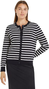 Thumbnail for Tommy Hilfiger Damen Cardigan Jersey Stitch Cardigan Elegant, Grau (Medium Grey Heather), im Sale