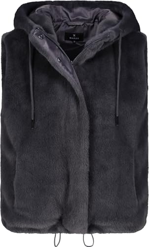 MONARI plush vest with hood - 40 on sale