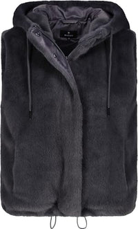 Thumbnail for MONARI plush vest with hood - 40 on sale