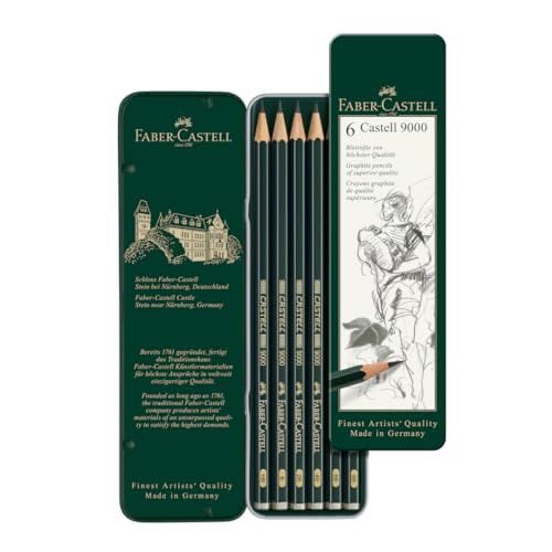 FABER-CASTELL 119063 - Bleistift Castell 9000, 6er Etui im Sale