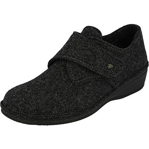 Finn Comfort Andermatt mules dark blue/wool felt, on sale