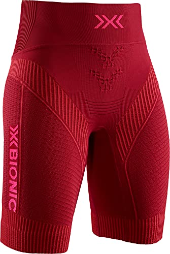 X-Bionic Damen Effektor 4.0 Running Shorts, namib red/Neon flamingo, im Sale