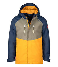 Thumbnail for Trollkids Children's Bryggen Waterproof Windproof 3-in-1 Jacket, Fresh Green/Mystic Blue/Dark Navy, on Sale