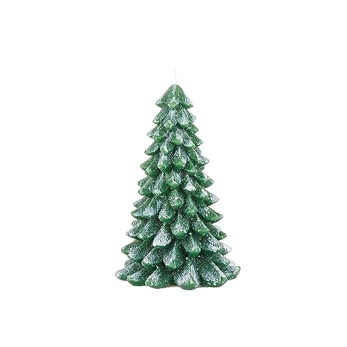 BUTLERS Kerze Tannenbaum 18 cm x Ø 11cm | Baumkerze für den Advent Spitzkerze für Tischdeko, Weihnachtsdeko, Adventskränzen | Tafelkerze zur Dekoration von Couchtisch, Regal, Wohnzimmer im Sale