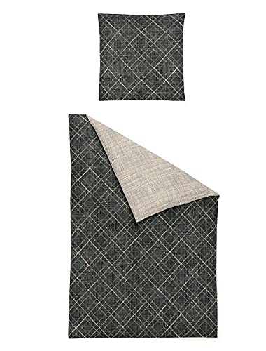 Irisette Bettwäsche Edel-Flanell grau im Sale