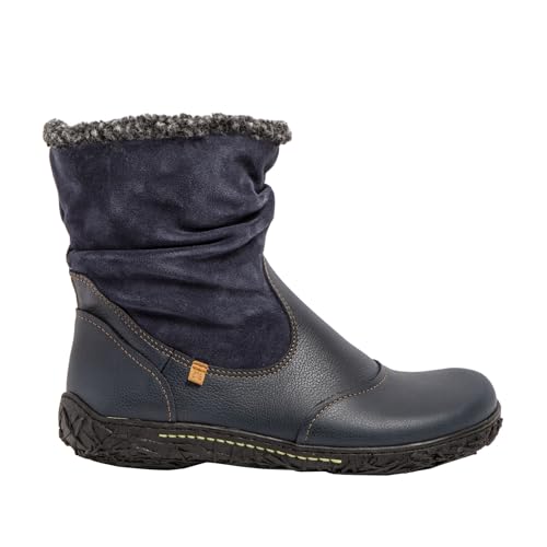 El Naturalista Damen Ankle Boots Yggdrasil, Frauen Stiefeletten,flach,Stiefel,Bootee,Booties,halbstiefel,Kurzstiefel,Black Rugged,41 im Sale