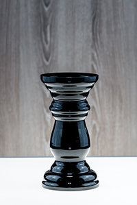 Thumbnail for Candlestick / flower vase made of glass black candle holder 22 cm candlestick on sale