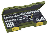 Thumbnail for PROXXON Steckschlüsselsatz, Feinmechaniker-Satz mit 1/4-Umschaltratsche sowie Schraubendrehergriff, 50-teiliges Werkzeug-Set mit Kunststoffkoffer, 23280 im Sale